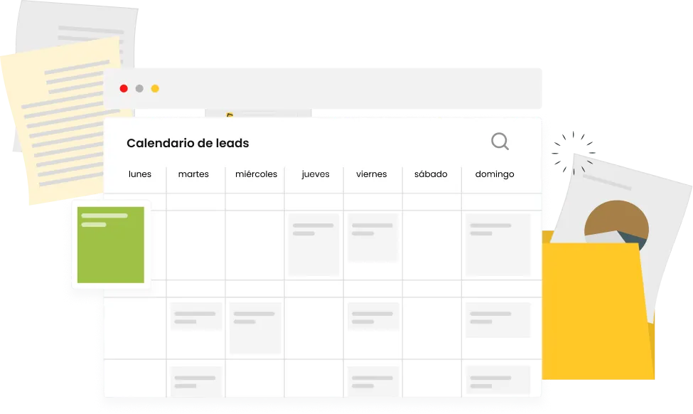 Calendario de leads y planificación