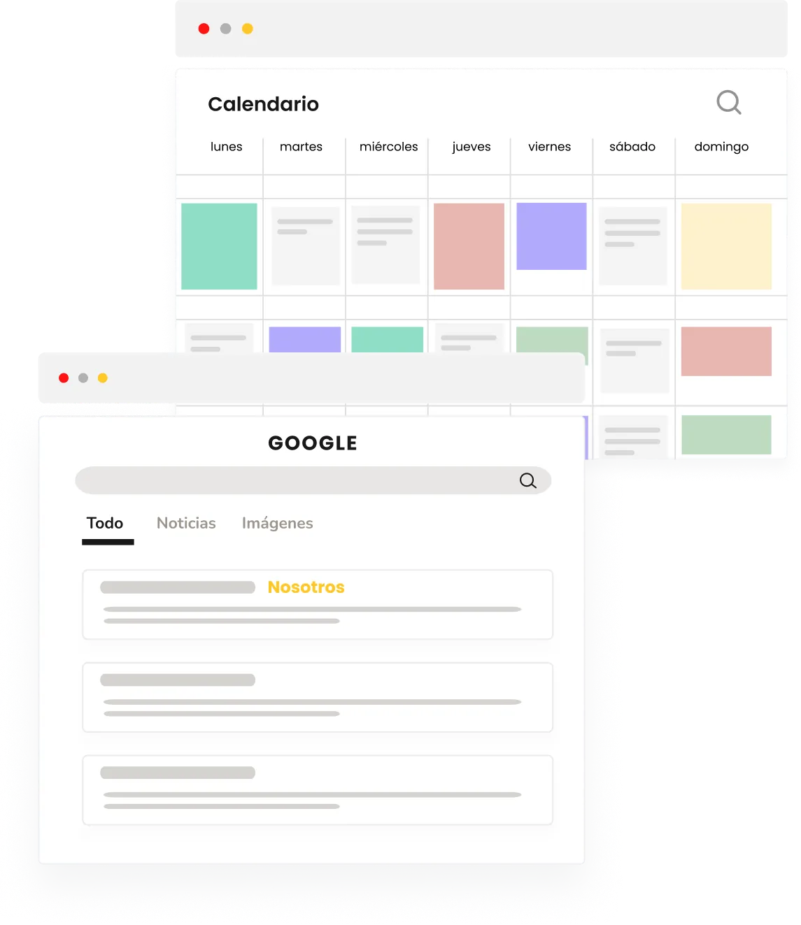 Calendario editorial y resultados en SERPs