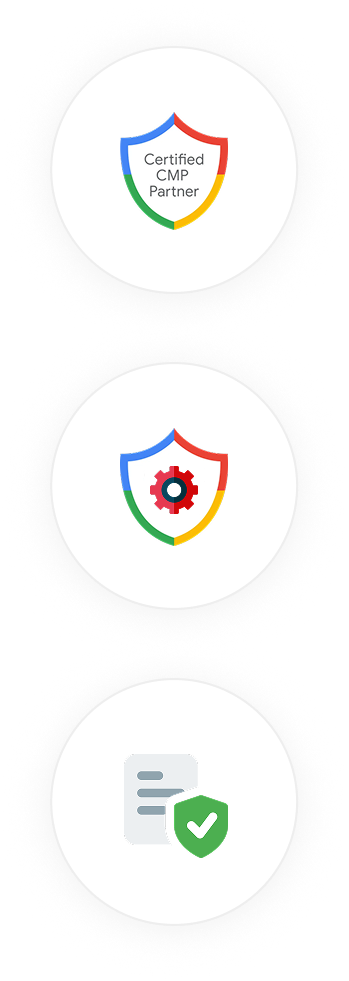 Certified CMP Partner y sellos de seguridad en privacidad de datos
