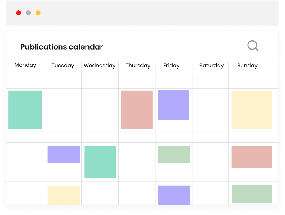 Publication calendar