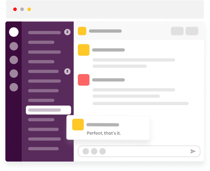 Team communication on Slack