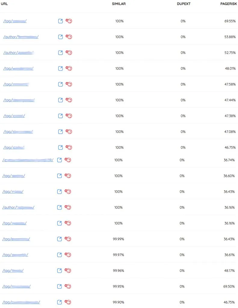 tipologias pagina penalizables