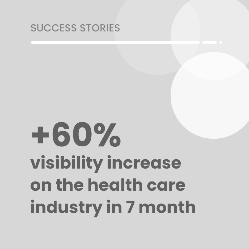 Increasing visibility on a health sector website by 60% in 7 months