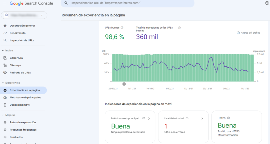 informe para una web optimizada