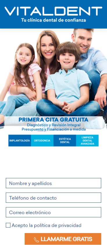 Landing page Clinica Dental 3