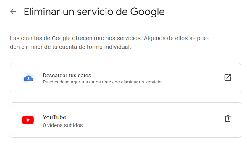 Cómo eliminar cuenta de Youtube