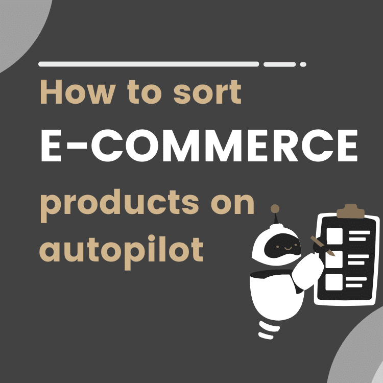 ai ecommerce product sorting