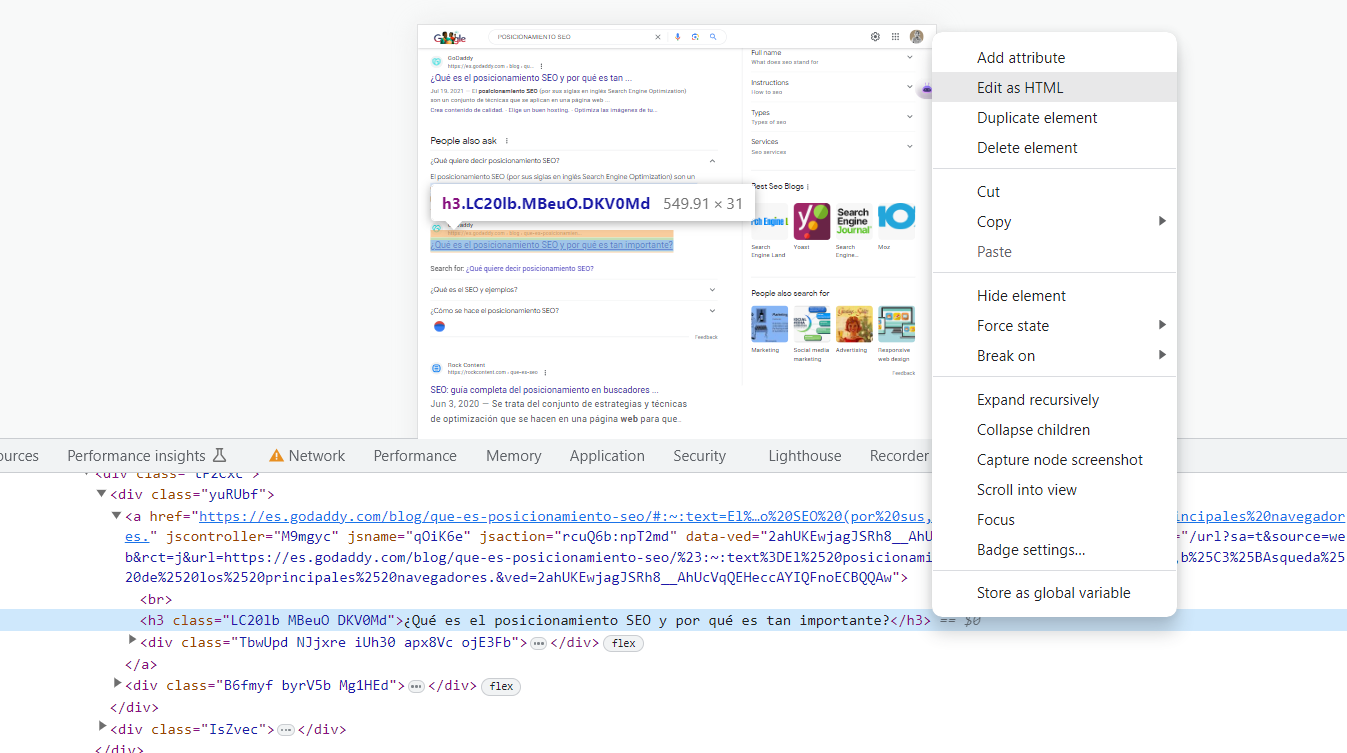 Editar html Editar html