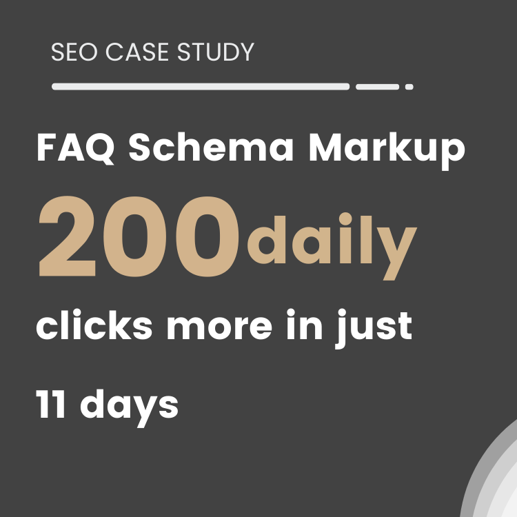 faq schema markup case study 200