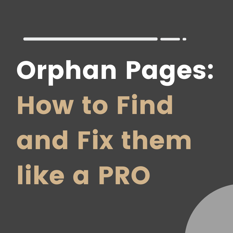 how to fix orphan pages 1