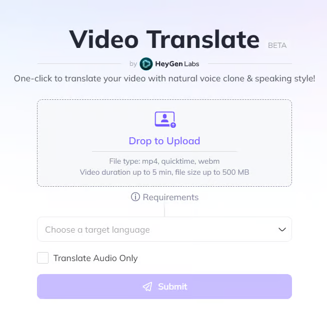 image4 1 Caption of HeyGen video translate image uploader