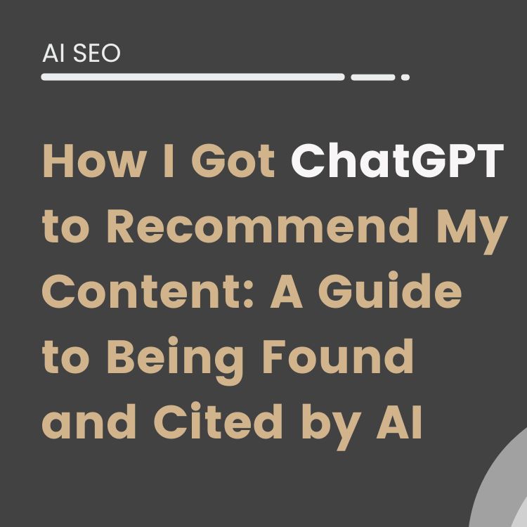 how i got chatgpt to recomend my content